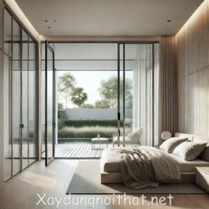 Mẫu cửa nhôm phòng ngủ đẹp