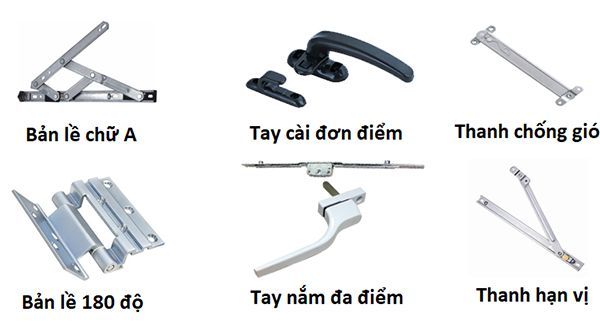 Top Mẫu Cửa Kính Khung Nhôm Đẹp Sang Trọng – Giá Cực Hấp Dẫn! phu kien cua nhom kinh 1