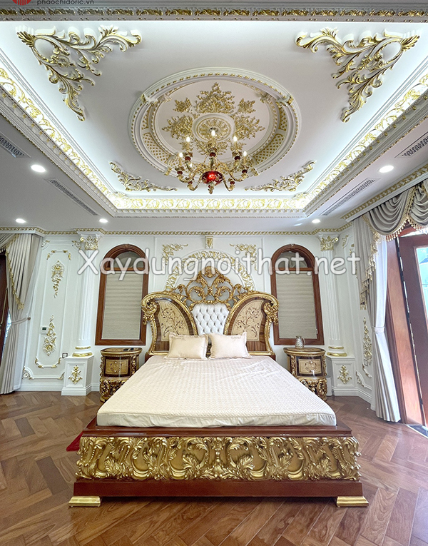 Báo Giá Trần Thạch Cao Tân Cổ Điển – Top 50 Mẫu Trần Đẹp, Sang trọng. Tran thach cao tan co dien 21
