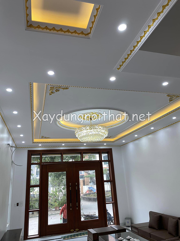 Báo Giá Trần Thạch Cao Tân Cổ Điển – Top 50 Mẫu Trần Đẹp, Sang trọng. Tran thach cao tan co dien 24 1