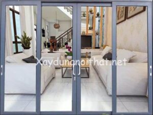 Mẫu cửa lùa nhôm kính đẹp