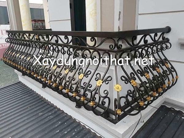 Mẫu lan can ban công sắt mỹ thuật đẹp