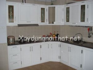 Mẫu tủ bếp nhôm giá rẻ đẹp