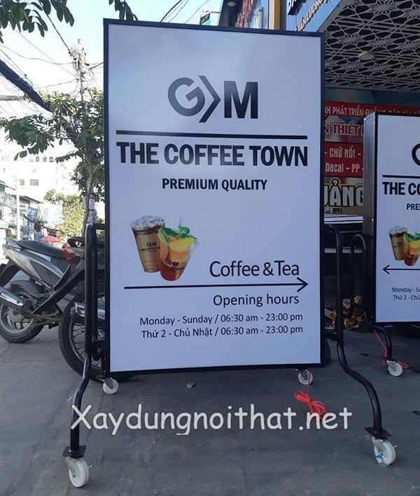 Báo Giá Và 50 Mẫu Bảng Hiệu Quảng Cáo Cafe Đẹp Không Thể Tin Nổi bang hieu cafe 1