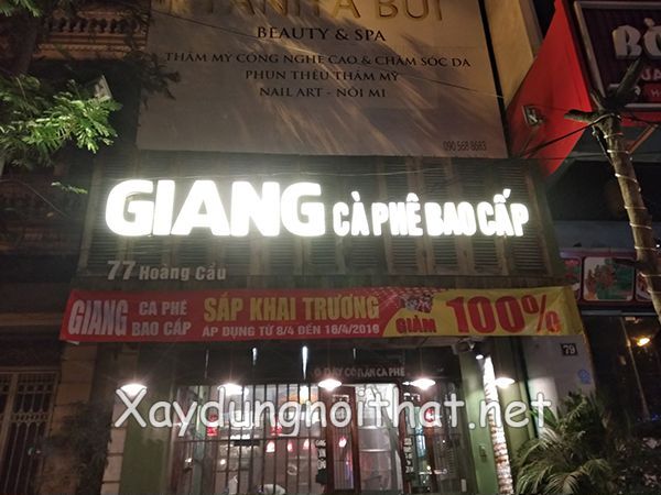 Báo Giá Và 50 Mẫu Bảng Hiệu Quảng Cáo Cafe Đẹp Không Thể Tin Nổi bang hieu cafe 19