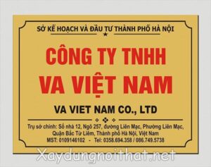 Mẫu bảng hiệu công ty đẹp