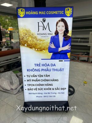 Mẫu bảng hiệu quảng cáo đứng đẹp