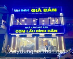 Mẫu bảng hiệu quảng cáo quán ăn nhà hàng đẹp
