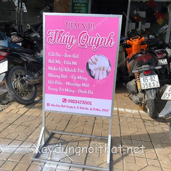 Bí Quyết Làm Bảng Hiệu Nail Đứng Giúp Bùng Nổ Doanh Thu Cho Tiệm Mẫu bảng hiệu quảng cáo Nail