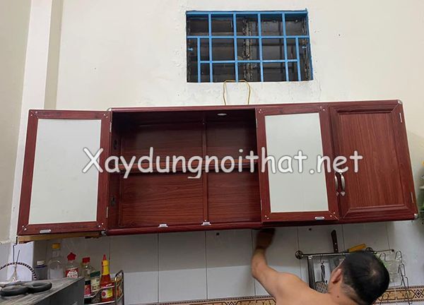 Top 50 Mẫu Tủ Bếp Treo Tường Nhôm Kính Đẹp – Xem Báo Giá Mới Nhất! tu bep treo tuong nhom kinh 40