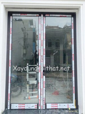 Mẫu cửa nhôm 2 cánh hệ 55 đẹp