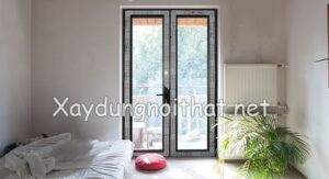 Mẫu cửa nhôm 2 cánh hệ 55 đẹp