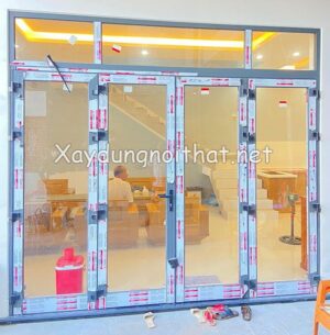 Mẫu cửa nhôm Xingfa 4 cánh đẹp