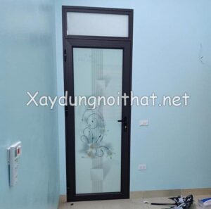 Mẫu cửa nhà vệ sinh nhôm Xingfa đẹp