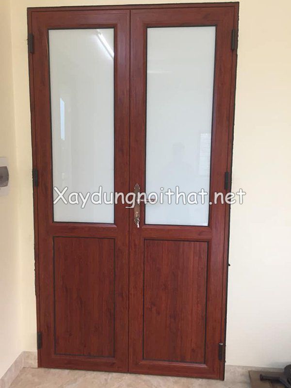 Bộ Sưu Tập 50 Mẫu Cửa Nhôm Kính 2 Cánh Đẹp – Giá Rẻ Bất Ngờ! Mẫu cửa nhôm Xingfa màu vân gỗ đẹp