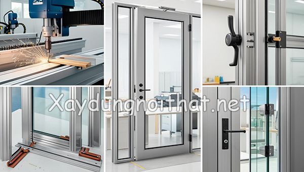 Lựa Chọn Cửa Nhôm 2 Cánh Hệ 55: Đẹp, An Toàn, Tiết Kiệm gia cong lap dat cua nhom kinh 4