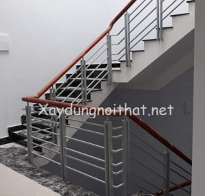 Mẫu lan can cầu thang sắt đẹp