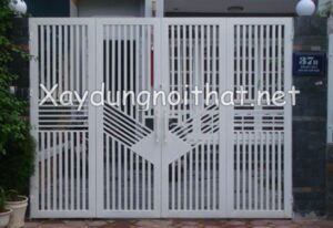 Mẫu cửa sắt 4 cánh đẹp