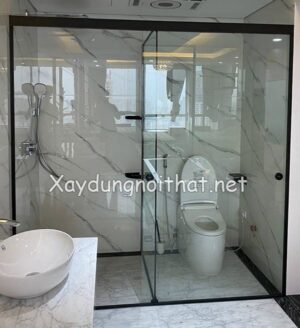 Mẫu vách kính nhà tắm đẹp