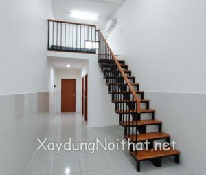 Mẫu cầu thang sắt gác lửng đẹp
