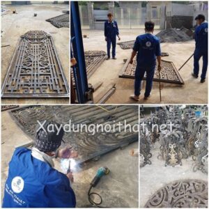 Gia công làm cửa cổng sắt CNC