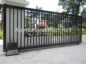 Mẫu cửa cổng sắt lùa đẹp