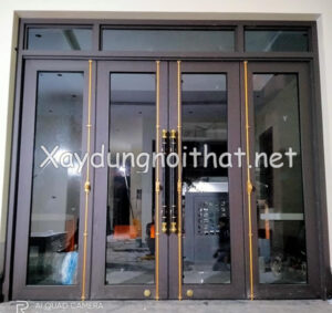 Mẫu cửa nhôm kính 4 cánh đẹp