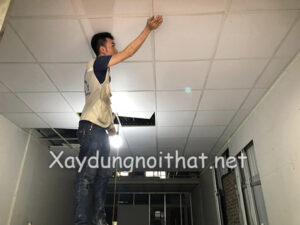 Thi công trần thạch cao