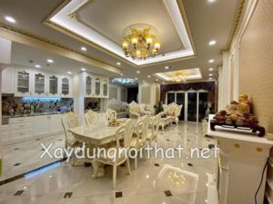 Mẫu trần thạch cao phòng bếp đẹp