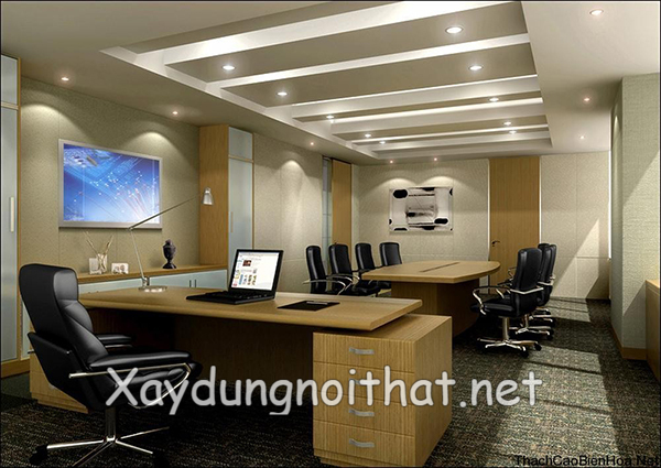 TOP Mẫu Trần Thạch Cao Văn Phòng Đẹp – Xem Ngay Báo Giá Mới Nhất! tran thach cao van phong 11