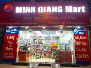 Mẫu bảng hiệu quảng cáo tạp hóa