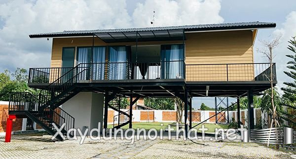 Báo Giá Mẫu Nhà Khung Thép 2 Tầng Đẹp - Giải Pháp Xây Dựng Tiết Kiệm nha khung thep 44