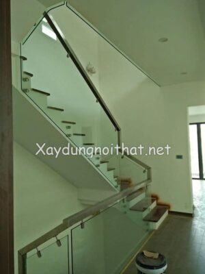 Mẫu cầu thang kính đẹp nhất