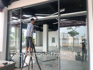 Thi công lắp đặt cửa kính tự động