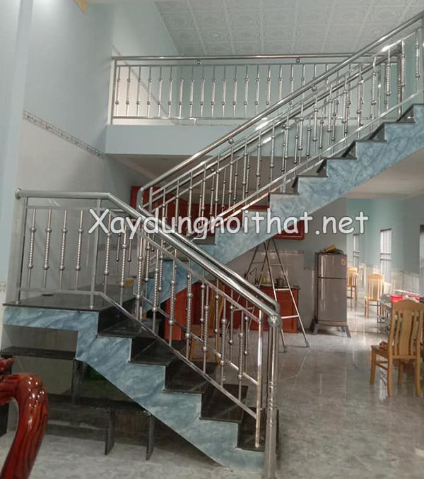 Top 50 Mẫu Cầu Thang Inox Đẹp Nhất – Giá Rẻ Không Thể Bỏ Qua! cau thang inox 27
