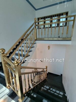 Mẫu cầu thang inox đẹp