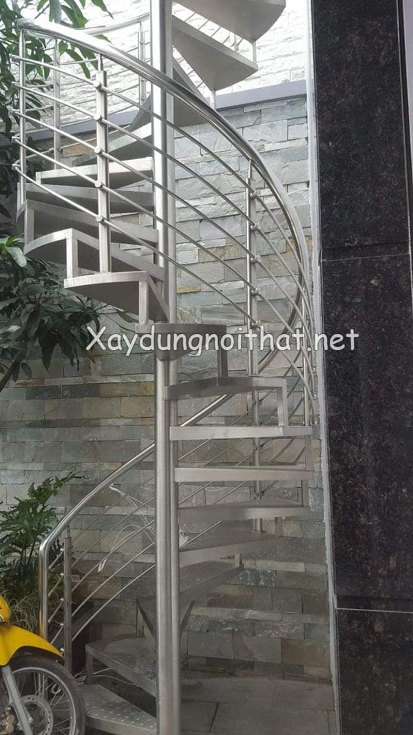 Top 50 Mẫu Cầu Thang Inox Đẹp Nhất – Giá Rẻ Không Thể Bỏ Qua! cau thang inox 9