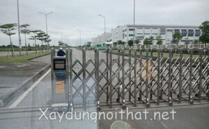 Cổng xếp inox