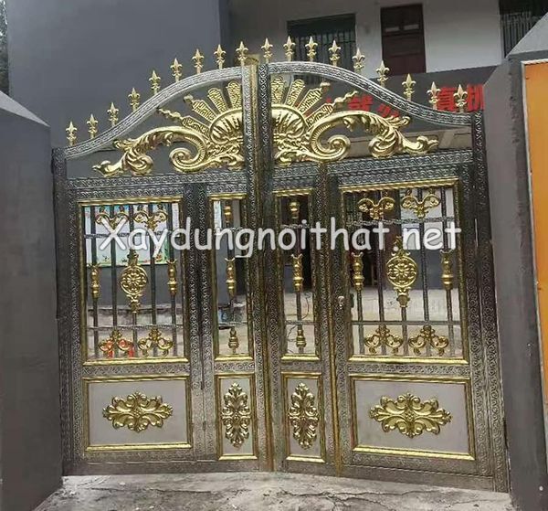 Xem Mẫu Cửa Cổng Inox 2 Cánh Đẹp – Lựa Chọn Bền Bỉ Cho Mọi Công Trình cua cong inox 2 canh 36