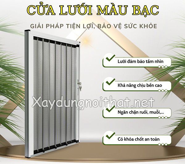 Báo Giá Cửa Lưới Chống Muỗi Mới Nhất 2025 – Đặt Ngay, Giá Tốt! cua luoi chong muoi 10