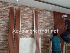 Thi công ốp tường nhựa