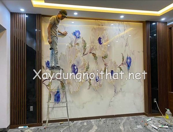 Vách Tivi Ốp Nhựa Đẹp: Xu Hướng Trang Trí Hiện Đại Cho Phòng Khách thi cong op nhua vach tivi 3