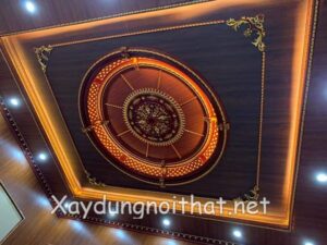 Mẫu trần nhựa giả gỗ đẹp