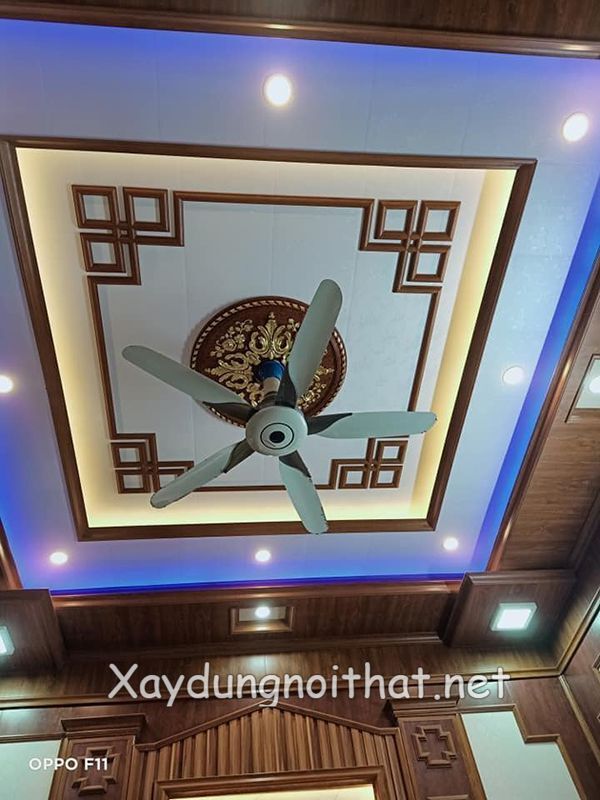 Khám Phá Mẫu Trần Nhựa Giật Cấp Đẹp Khiến Nhà Bạn “Lột Xác”! tran nhua phong khach dep 1
