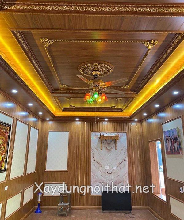 Khám Phá Mẫu Trần Nhựa Giật Cấp Đẹp Khiến Nhà Bạn “Lột Xác”! tran nhua phong khach dep 28