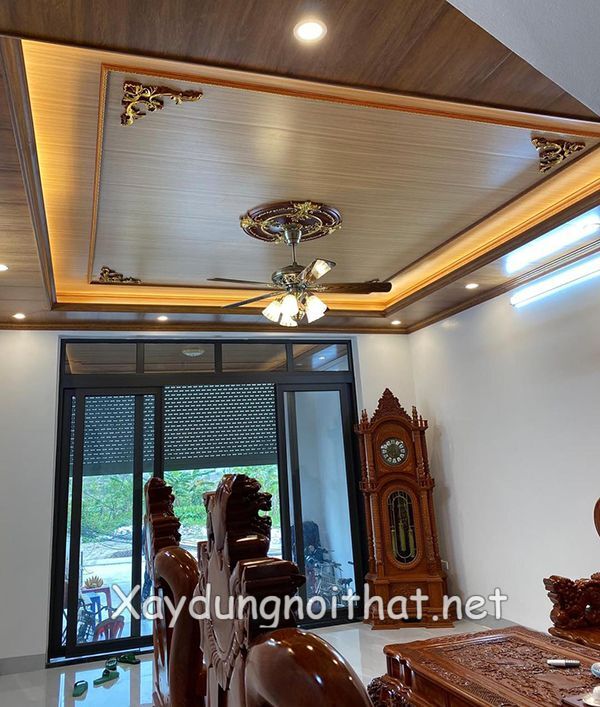 Khám Phá Mẫu Trần Nhựa Giật Cấp Đẹp Khiến Nhà Bạn “Lột Xác”! tran nhua phong khach dep 5