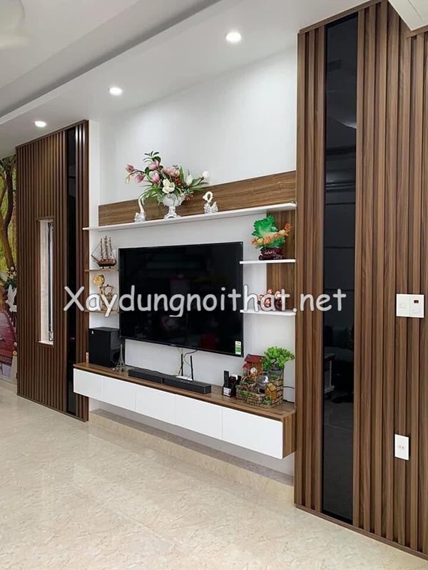 Vách Tivi Ốp Nhựa Đẹp: Xu Hướng Trang Trí Hiện Đại Cho Phòng Khách vach tivi op nhua 25