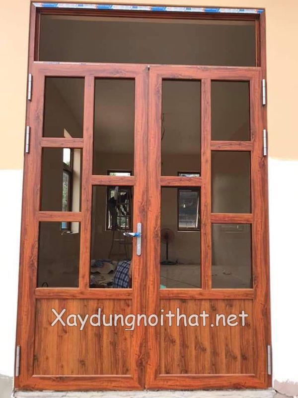 Top Mẫu Cửa Nhôm Giả Gỗ 4 Cánh Đẹp Như Gỗ Thật – Xem Ngay Báo Giá cua nhom gia go 4 canh 13