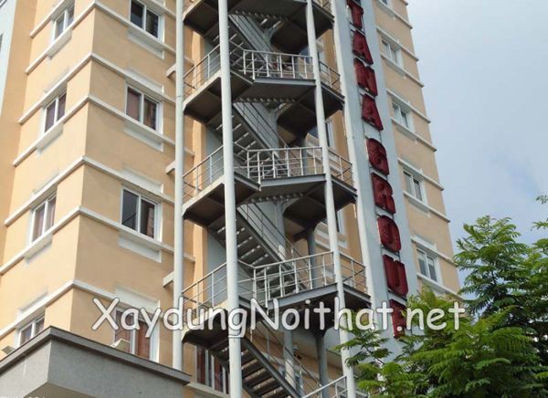 Top 30 Mẫu Cầu Thang Sắt Thoát Hiểm Bền Đẹp – Xem Ngay Báo Giá cau thang sat thoat hiem 6