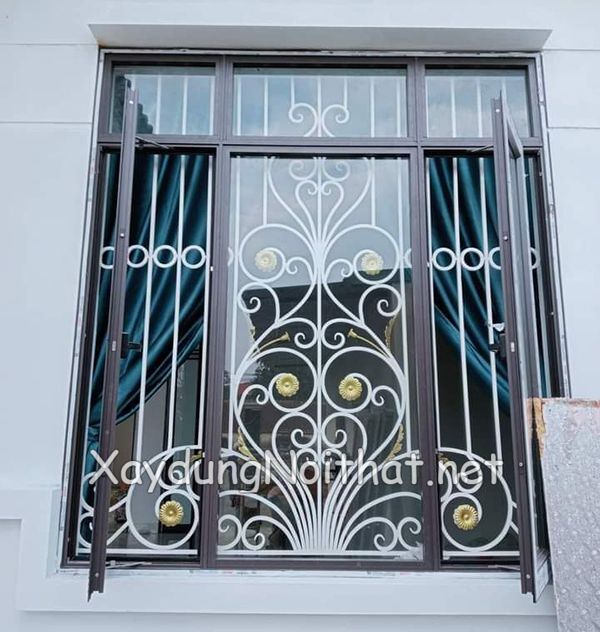 Hoa Sắt Cửa Sổ Mỹ Thuật – Xem Giá & 50 Mẫu Đẹp Không Thể Tin Nổi hoa sat cua so my thuat 1